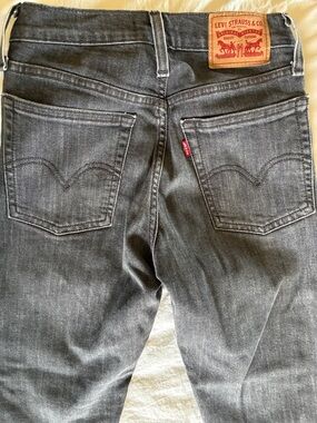 Levi's Wedgie Skinny Jeans - Charcoal Black Wash